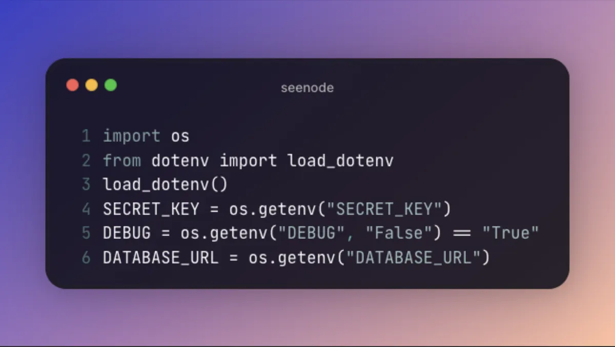 Using Environment Variables Securely in Django