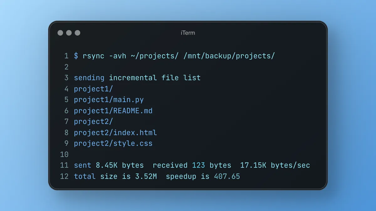 Top 10 rsync command examples for 2025