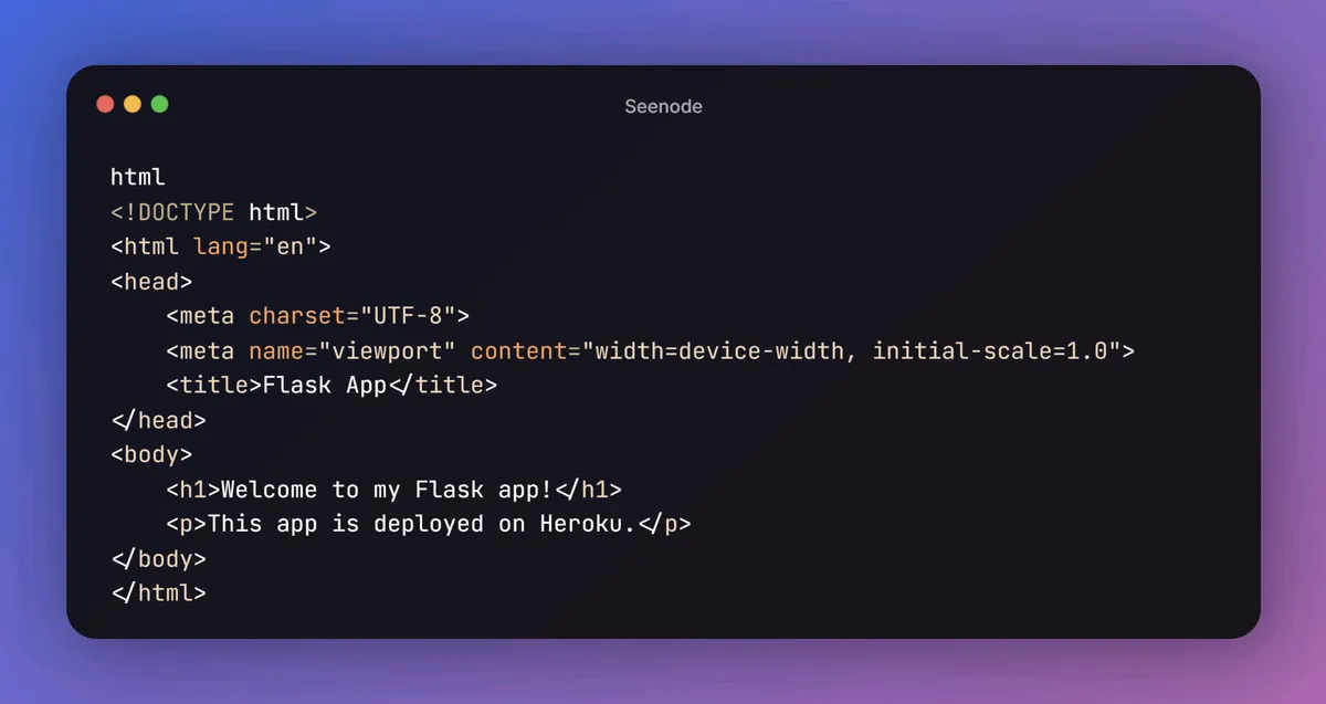 Flask App Deployment on Heroku: A Beginner’s Guide with Free Tier Setup