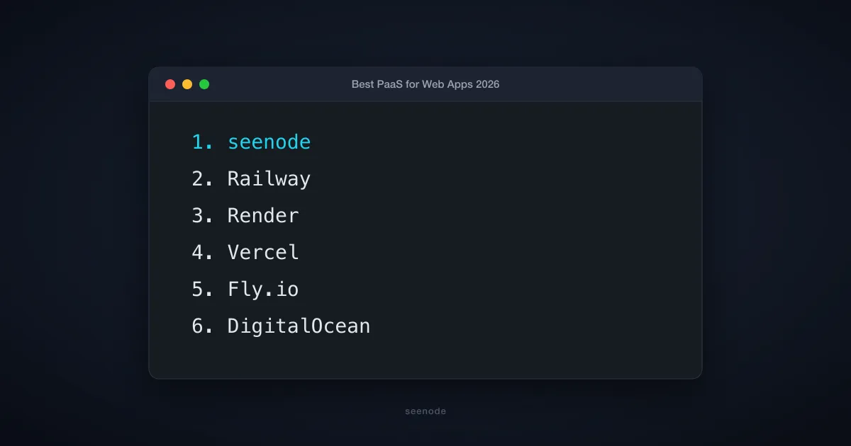10 Best PaaS Providers for Web Apps in 2026