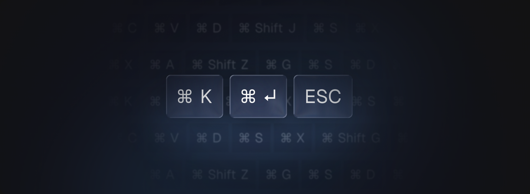 Command palette with keyboard shortcuts for fast navigation across the app